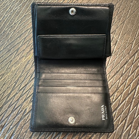 Prada Diagramma Impunture Bifold Wallet - Picture 4 of 8